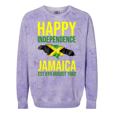 Happy Independence Day Jamaica 1962 Proud Jamaican Colorblast Crewneck Sweatshirt