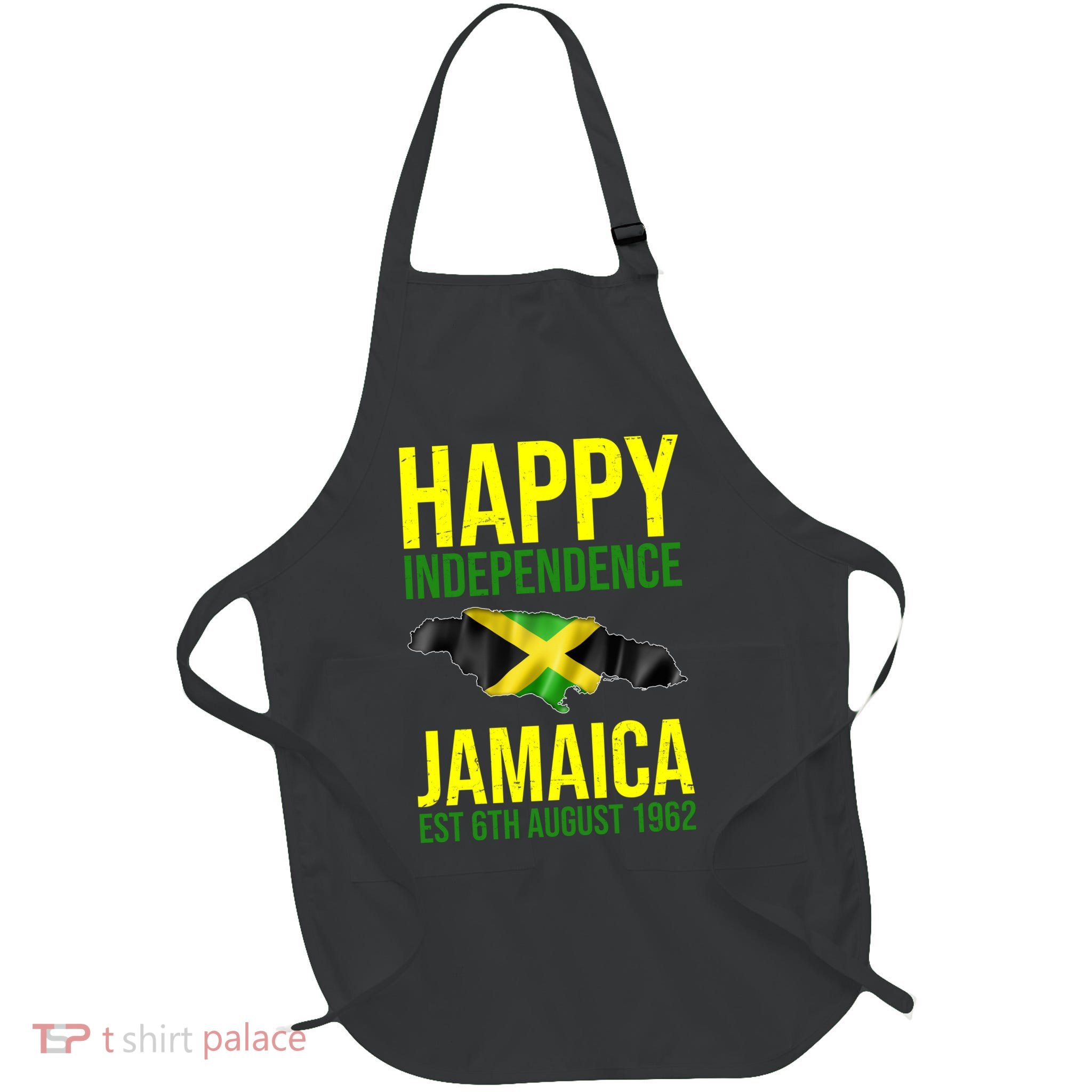 Happy Independence Day Jamaica 1962 Proud Jamaican Apron