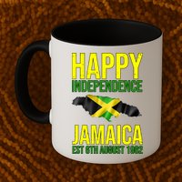 Happy Independence Day Jamaica 1962 Proud Jamaican Mug