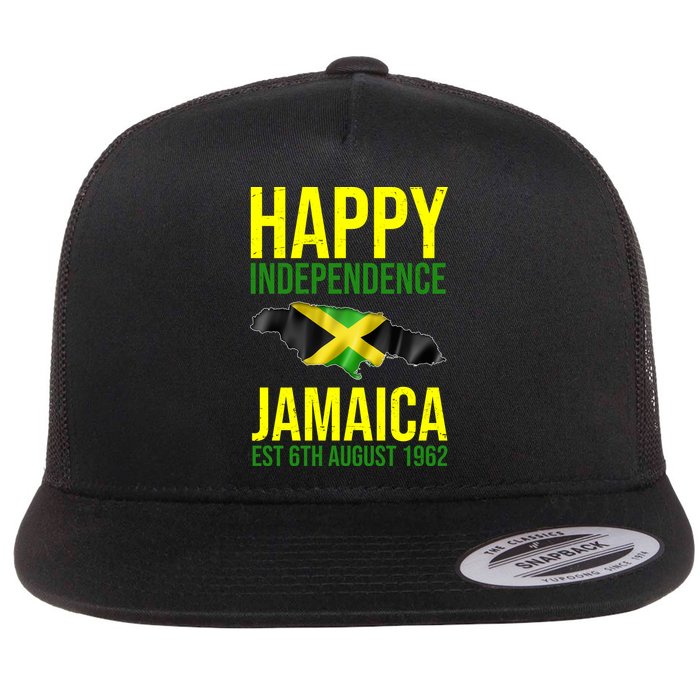 Happy Independence Day Jamaica 1962 Proud Jamaican Flatbill Hat
