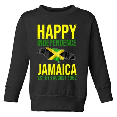 Happy Independence Day Jamaica 1962 Proud Jamaican Toddler Sweatshirt