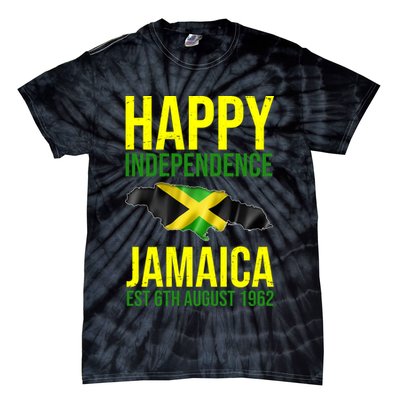Happy Independence Day Jamaica 1962 Proud Jamaican Tie-Dye T-Shirt