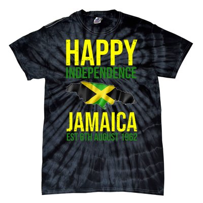 Happy Independence Day Jamaica 1962 Proud Jamaican Tie-Dye T-Shirt