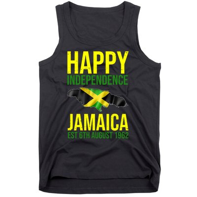 Happy Independence Day Jamaica 1962 Proud Jamaican Tank Top