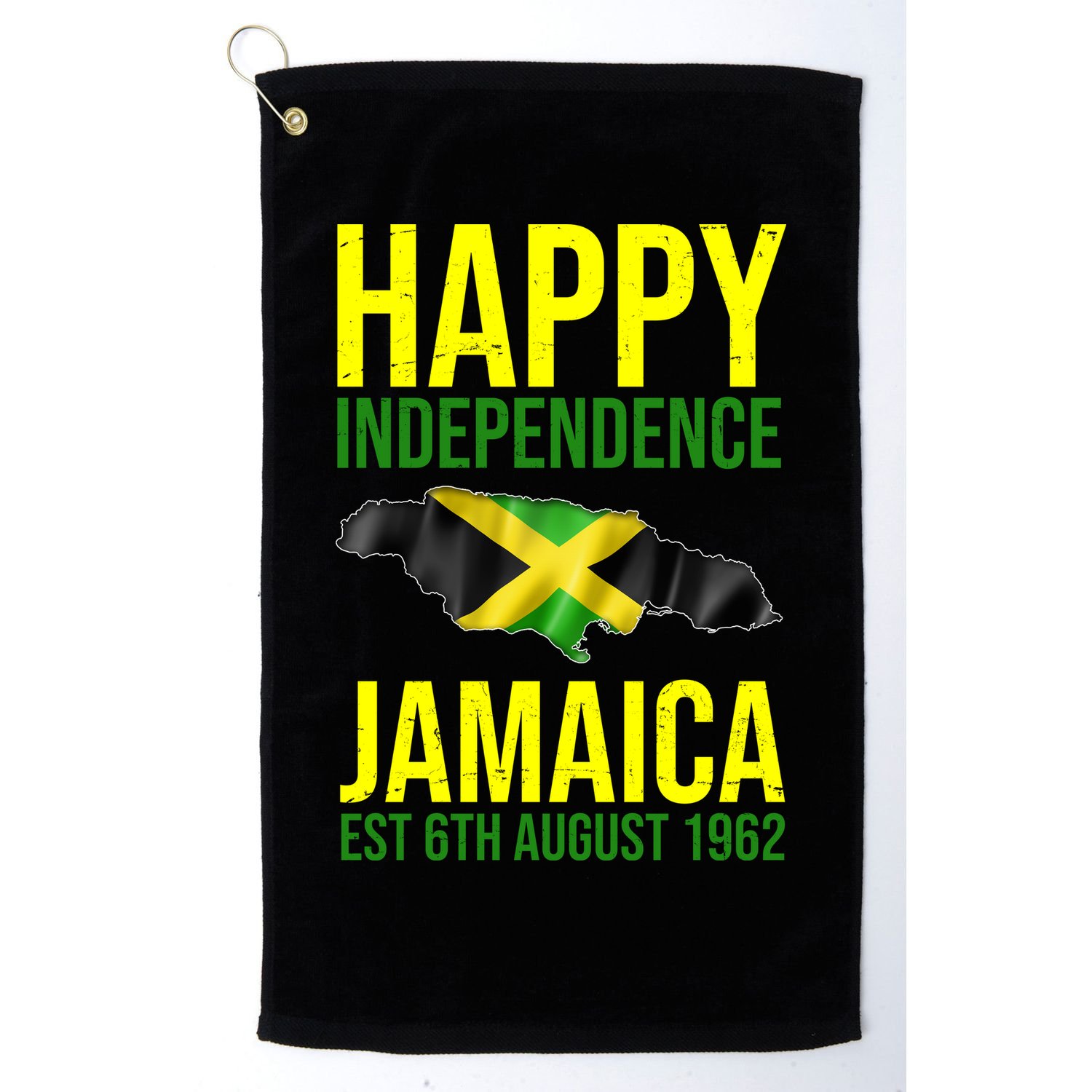 Happy Independence Day Jamaica 1962 Proud Jamaican Golf Towel