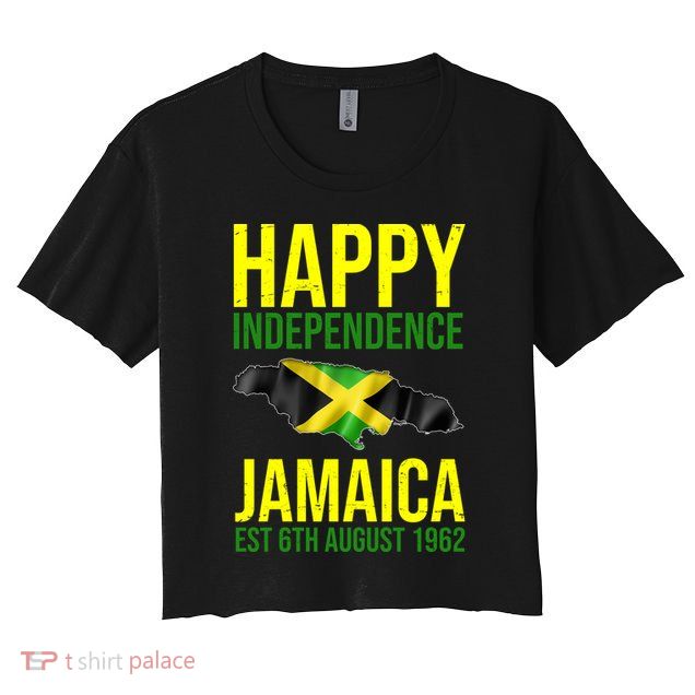 Happy Independence Day Jamaica 1962 Proud Jamaican Crop Top