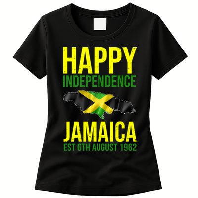 Happy Independence Day Jamaica 1962 Proud Jamaican Womens T-Shirt