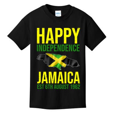 Happy Independence Day Jamaica 1962 Proud Jamaican Kids T-Shirt