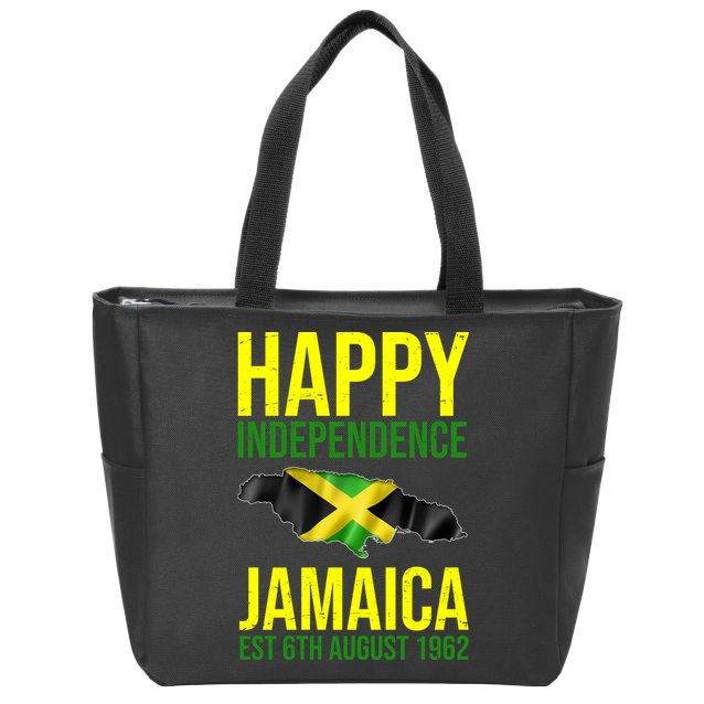 Happy Independence Day Jamaica 1962 Proud Jamaican Zip Tote Bag