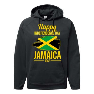 Happy Independence Day Jamaica 1962 Performance Fleece Hoodie