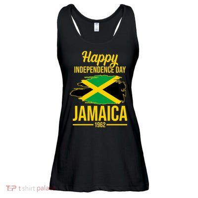 Happy Independence Day Jamaica 1962 Ladies Essential Flowy Tank