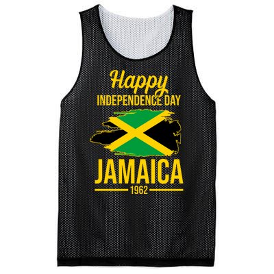 Happy Independence Day Jamaica 1962 Mesh Reversible Basketball Jersey Tank