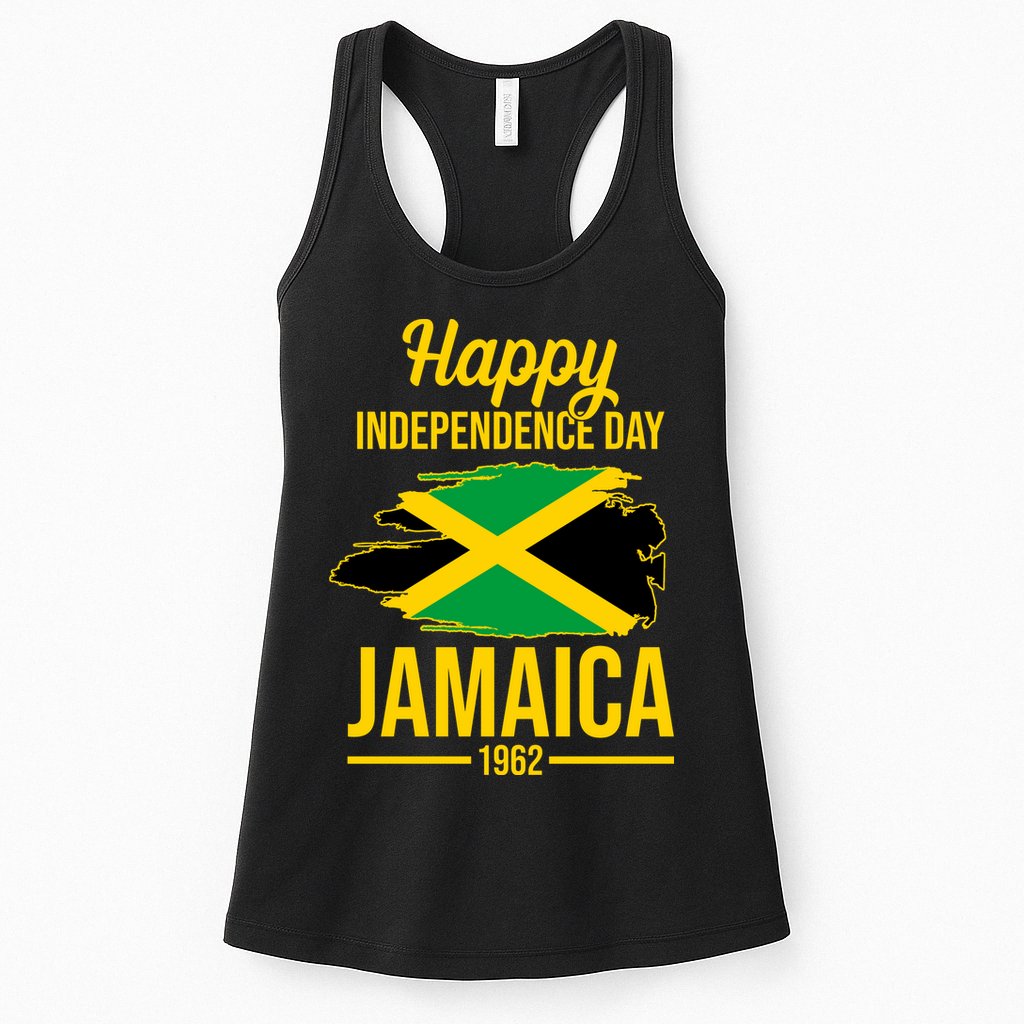 Happy Independence Day Jamaica 1962 Womens Tank Top