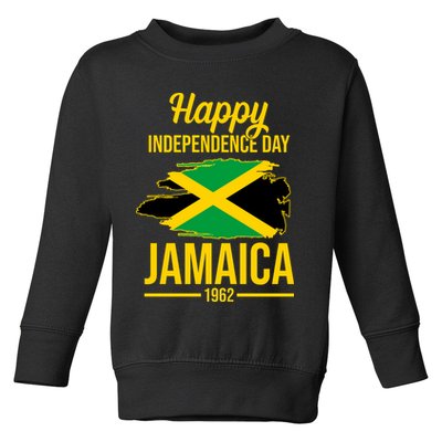 Happy Independence Day Jamaica 1962 Toddler Sweatshirt