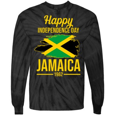 Happy Independence Day Jamaica 1962 Tie-Dye Long Sleeve Shirt