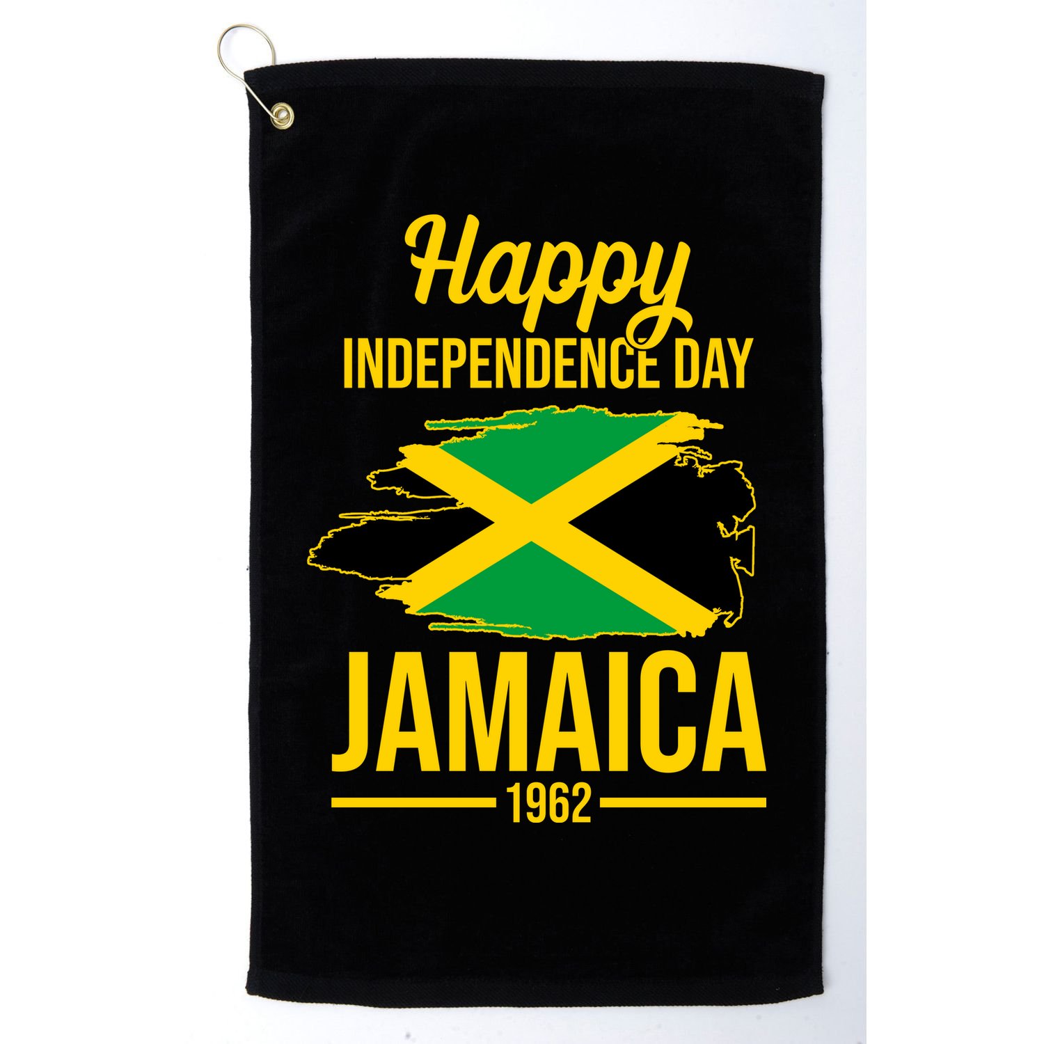 Happy Independence Day Jamaica 1962 Golf Towel
