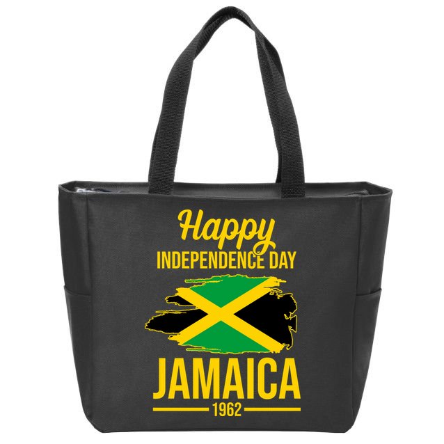 Happy Independence Day Jamaica 1962 Zip Tote Bag