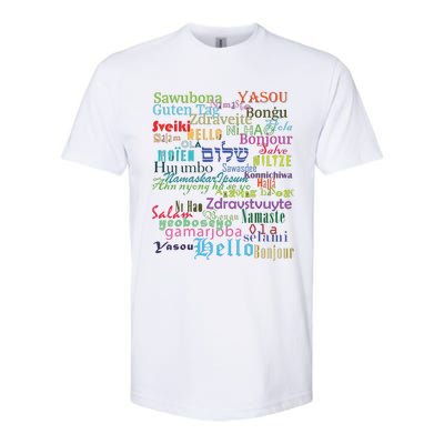 Hello In Different Languages Softstyle CVC T-Shirt