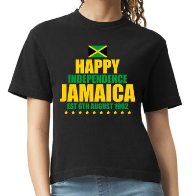 Happy Independence Day Jamaica Est 6th August 1962 Comfort Colors Boxy T-Shirt