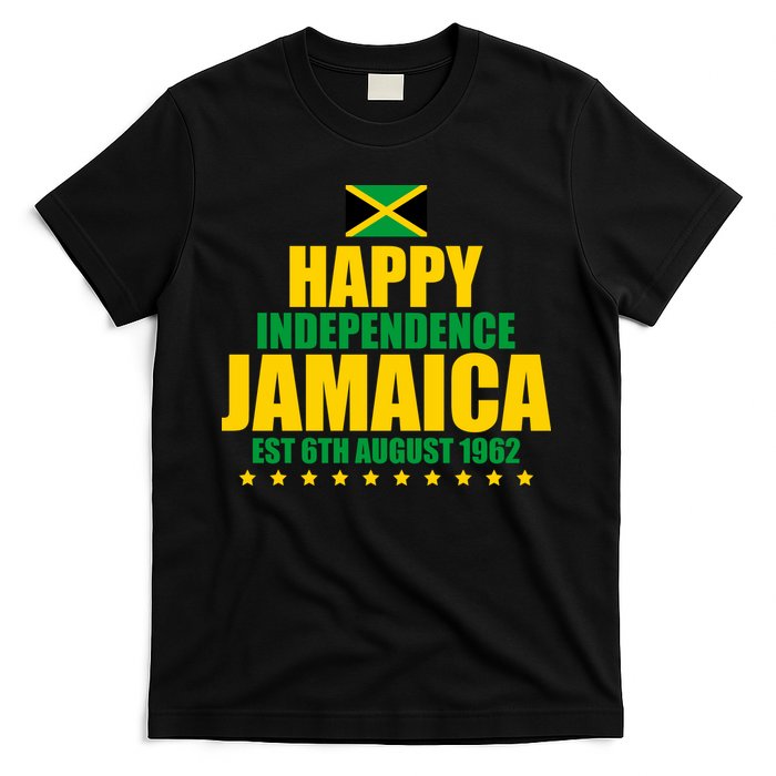 Happy Independence Day Jamaica Est 6th August 1962 T-Shirt
