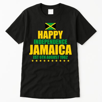 Happy Independence Day Jamaica Est 6th August 1962 Tall T-Shirt