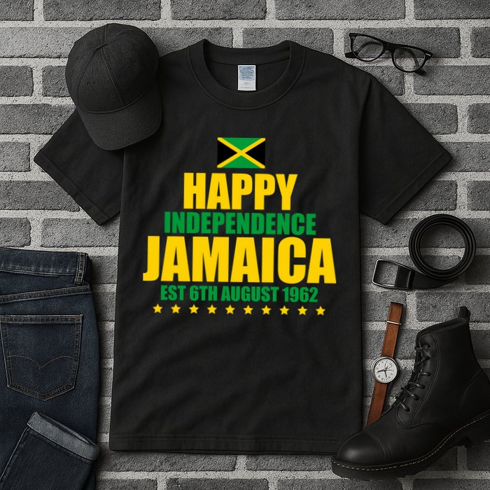 Happy Independence Day Jamaica Est 6th August 1962 Tall T-Shirt