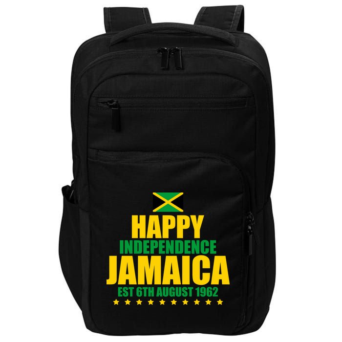 Happy Independence Day Jamaica Est 6th August 1962 Impact Tech Backpack