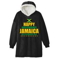 Happy Independence Day Jamaica Est 6th August 1962 Hooded Wearable Blanket