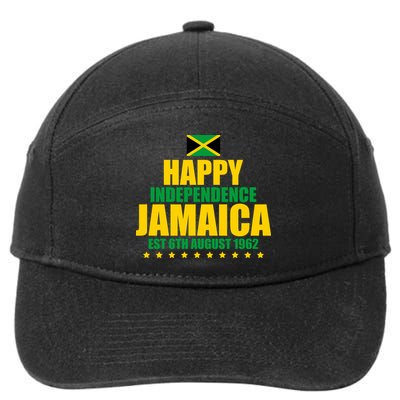 Happy Independence Day Jamaica Est 6th August 1962 7-Panel Snapback Hat