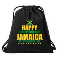 Happy Independence Day Jamaica Est 6th August 1962 Drawstring Bag
