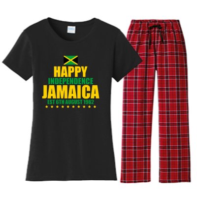 Happy Independence Day Jamaica Est 6th August 1962 Women's Flannel Pajama Set