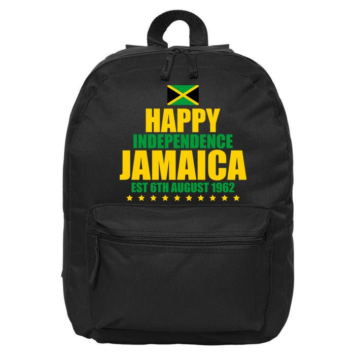 Happy Independence Day Jamaica Est 6th August 1962 16 in Basic Backpack