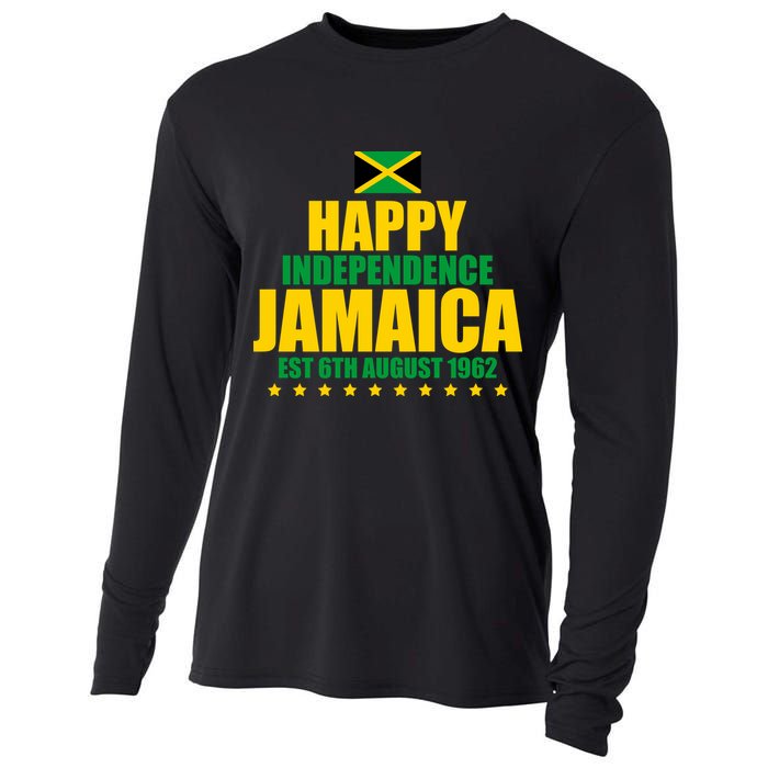 Happy Independence Day Jamaica Est 6th August 1962 Cooling Performance Long Sleeve Crew