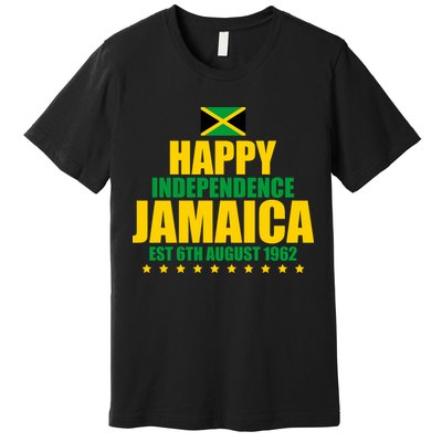 Happy Independence Day Jamaica Est 6th August 1962 Premium T-Shirt