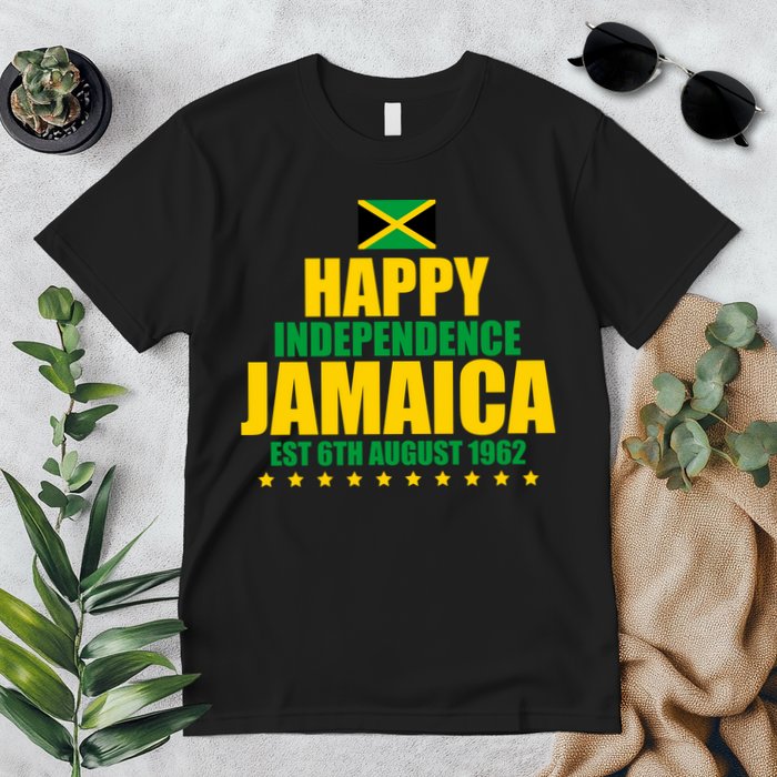 Happy Independence Day Jamaica Est 6th August 1962 Premium T-Shirt
