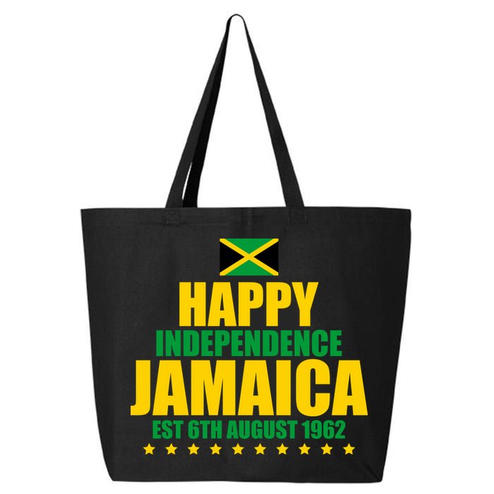 Happy Independence Day Jamaica Est 6th August 1962 25L Jumbo Tote