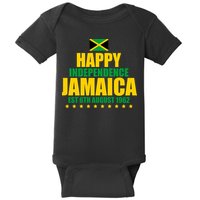 Happy Independence Day Jamaica Est 6th August 1962 Baby Bodysuit