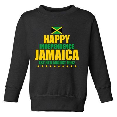 Happy Independence Day Jamaica Est 6th August 1962 Toddler Sweatshirt