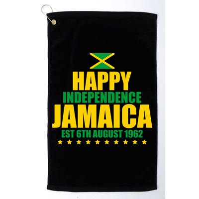 Happy Independence Day Jamaica Est 6th August 1962 Golf Towel