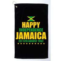 Happy Independence Day Jamaica Est 6th August 1962 Golf Towel