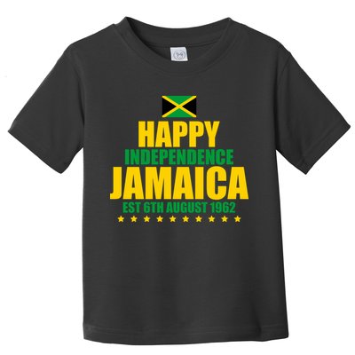 Happy Independence Day Jamaica Est 6th August 1962 Toddler T-Shirt