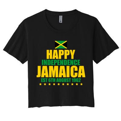 Happy Independence Day Jamaica Est 6th August 1962 Crop Top