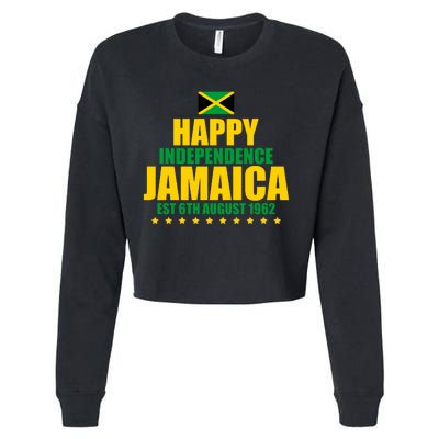 Happy Independence Day Jamaica Est 6th August 1962 Cropped Pullover Crew