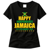 Happy Independence Day Jamaica Est 6th August 1962 Womens T-Shirt
