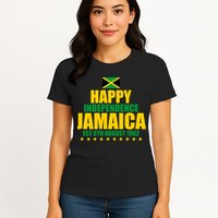 Happy Independence Day Jamaica Est 6th August 1962 Womens T-Shirt