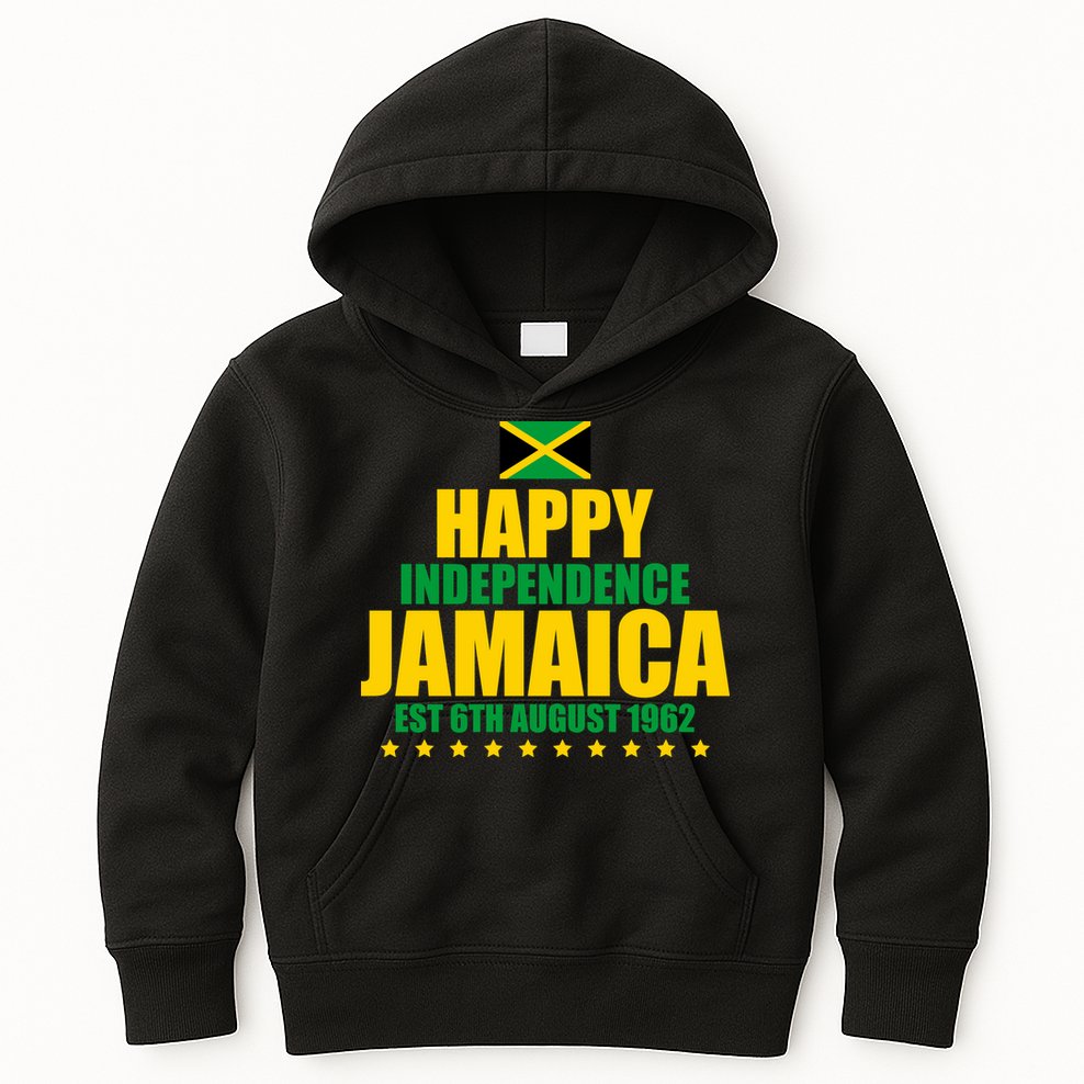 Happy Independence Day Jamaica Est 6th August 1962 Kids Hoodie