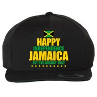 Happy Independence Day Jamaica Est 6th August 1962 Wool Snapback Cap