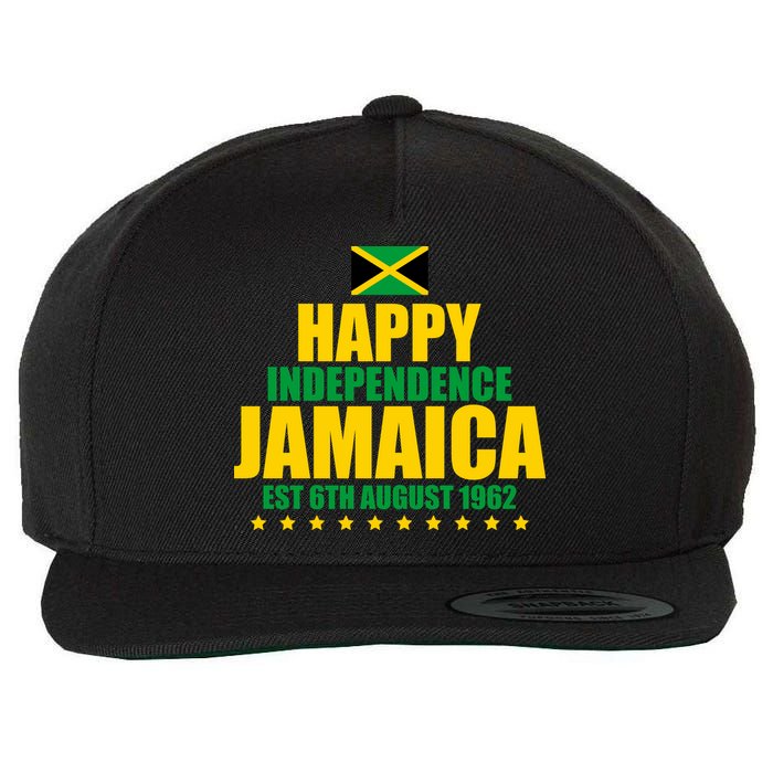Happy Independence Day Jamaica Est 6th August 1962 Wool Snapback Cap
