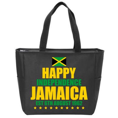 Happy Independence Day Jamaica Est 6th August 1962 Zip Tote Bag