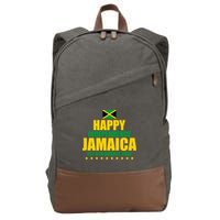 Happy Independence Day Jamaica Est 6th August 1962 Cotton Canvas Backpack